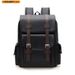 HOMEFISH Men Backpack PU Leather Bagpack Large Laptop Backpacks Male Mochilas Black Schoolbag For Teenagers Boys Brown_desvips.com