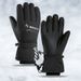Men's Ski Gloves For Outdoor Motorcycling And Riding, Winter Fleece-Lined, Thickened, Windproof And Cold-Resistant, Must-Have For Playing In The Snow_desvips.com