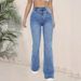 Women's High Waist Flare Jeans, Stretchy Slim Fit Denim Pants, Retro Bootcut Trousers For Daily Casual Wear_desvips.com