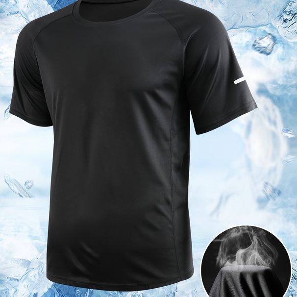 New Breathable Sports Men's Morning Running Fitness Basketball T-shirt Training Clothes Short Sleeve Summer_desvips.com