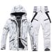 001 New Suit For Men Women Couples Winter Outdoor Windproof Waterproof Warm Thickened Ski Jacket And Pants Set_desvips.com