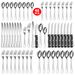 Outdoor Tableware 1010 Stainless Steel Steak Knife And Fork Spoon 72/48/24 Piece Set Home Tableware Set_desvips.com