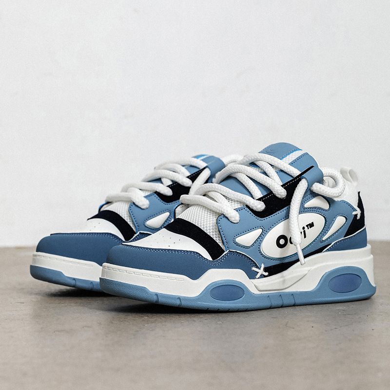 2023 Autumn New Couple Dad Low Top Platform Booster Casual Shoes Niche Sneaker Men's One-piece Replacement_desvips.com