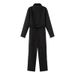 Series Fashion Versatile Waist-Cinching Jumpsuit Ski Cotton Jacket_desvips.com