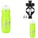 Bicycle Water Bottle Sports Water Bottle For Mountain Bike Sports With Dust Cover PC Single Color Plastic Water Bottle + Water Bottle Holder_desvips.com