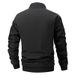 Men's Colorblock Patchwork Sports Jacket With Zipper Pockets Spring Fall Windproof Stand Collar Zip Up Coat Outwear_desvips.com