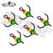WALK FISH Winter Ice Fishing Hook Size 10# Winter Fish Treble Hooks Hard Bait Spoons Artificial Lure Fishhook Fishing Tackle_desvips.com