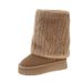 001 001 Thick-Soled Furry Shoes For Women 2025 Winter New Style Outdoor High-End Feel Iceland Fleece-Lined Mid-Calf_desvips.com