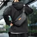 Free Shipping New Designer New Men's High-end Business Travel Fashion Versatile Simple Single Shoulder Crossbody Chest_desvips.com