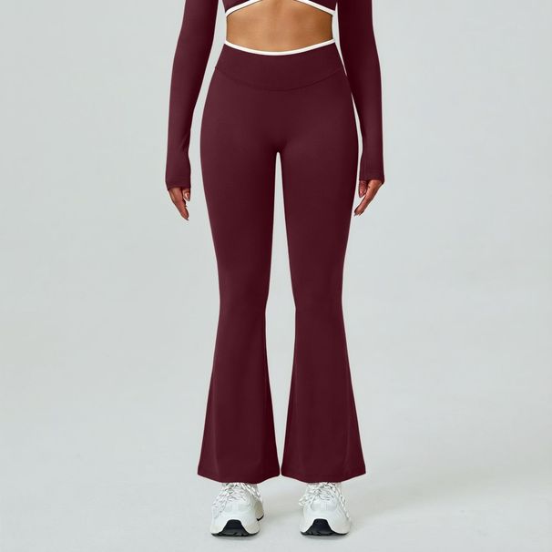 Teveo's Seamless, Quick Drying, High Elasticity Yoga Pants With A Flared Design, Designed To Lift And Slim The Figure, Are Perfect For Running._desvips.com