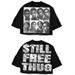 2025 Cool Kids New Foreigner English Front And Back Printed Terry Cotton Five-Sleeve T-Shirt Round Neck Top_desvips.com