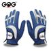 Genuine GOG Golf Men's Microfiber Cloth Left Right Hand Gloves Wear-Resistant Breathable Blue Free Shipping_desvips.com