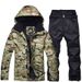 New Men's Snowboarding Suit Winter Outdoor Warm Thickened Camouflage Ski Jacket And Pants_desvips.com