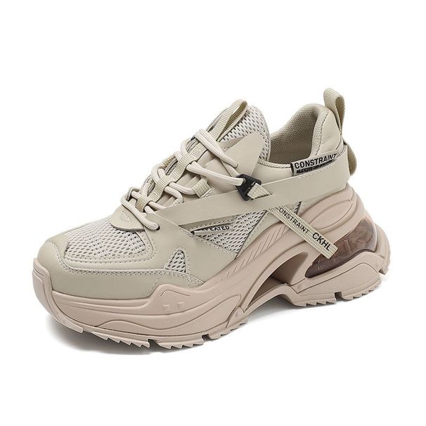 Women’s Shoes New Thick Soled Air Cushion Versatile Comfortable Single Casual Sports Running Shoes Trendy Women_desvips.com