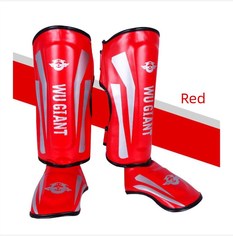 Wholesale Sanda Fighting Sports Grappling Foot Shin Martial Arts Fitness Training Thickened Leg Guards_desvips.com