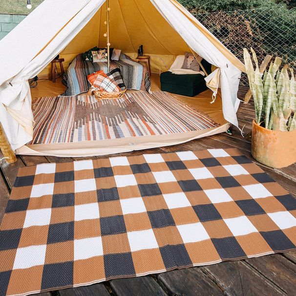 Moisture-Proof Durable Garden Portable RV Mat Thickened Camping Outdoor Carpet_desvips.com