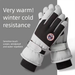 Outdoor Ski Adult Men Winter Women Warm Electric Bike Thickened Cold-Proof Gloves Fleece-Lined_desvips.com
