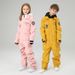 PeakGo Xueyipai Children's Suit Set Boys Girls Workwear One-piece Jacket Windproof Waterproof Ski Equipment_desvips.com