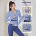 Yoga Clothes For Women Spring Summer 2025 New Long Sleeve Sports Fitness Pilates Training Jacket Top Running Set_desvips.com