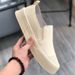 Wolf slip-on men's shoes new European fashion brand loafers really soft leather breathable lazy shoes British style white_desvips.com