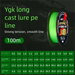 Genuine Long Casting Lure PE Ultra Smooth 8 Braid Strong Braided Lei Qiang Main 500m Fishing Line_desvips.com