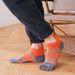 Pairs Sport Ankle Toe Man Nylon Colorful Compression Quick-Drying Sweat-Absorbing Fitness Cycling Hiking 5 Finger Socks_desvips.com