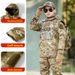 Children's Camouflage Set Boys New Fleece-Lined Hooded Jacket Warm Winter Camp Outfit Girls_desvips.com