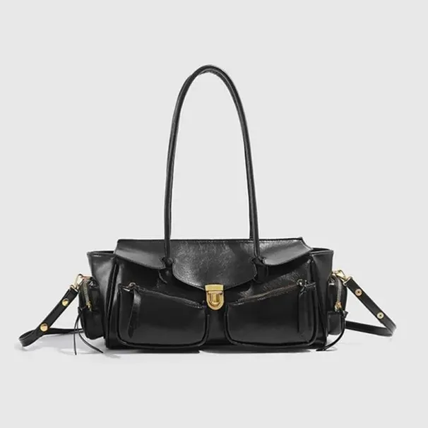 Vintage Purses Handbags Women's Lingerie Bag - Versatile Motorcycle Bag, Hot Spaghetti Strap Leather Designer Handbag_desvips.com