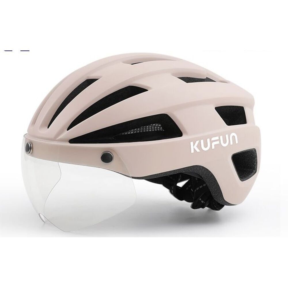 Kufeng Cycling Helmet With Bicycle Mountain Road Bike Glasses Protective Goggles Breathable Unisex Gear_desvips.com