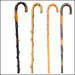 Premium Elderly Walking Wooden Hiking Stick Retro Solid Wood Integrated Single Cane Anti-Slip Pad Rattan Sturdy_desvips.com