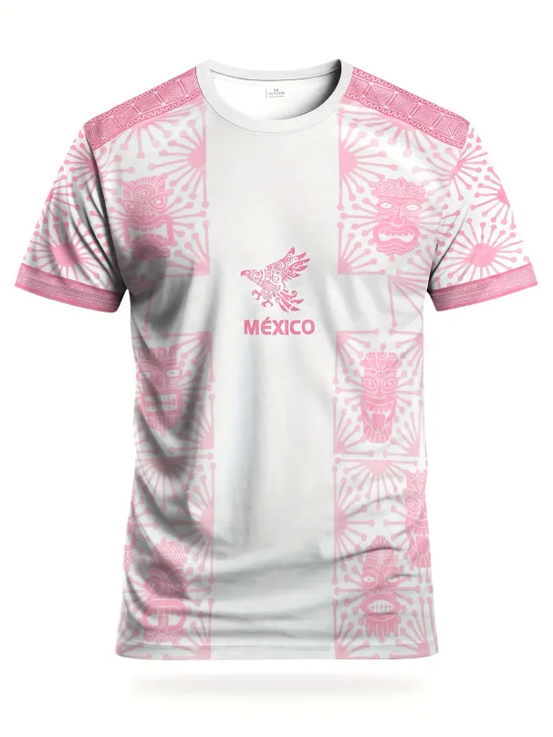 2026 Men Mexico Team Special Edition Training Pre-game Warm-up Shirt Short-sleeved Football Jersey Fans T-shirt_desvips.com