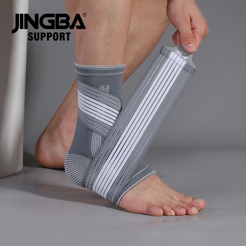 JINGBA Ankle Brace For Sports & Fitness - Breathable Support For Running, Basketball, Soccer, Jump Rope - Anti-Sprain Protection_desvips.com