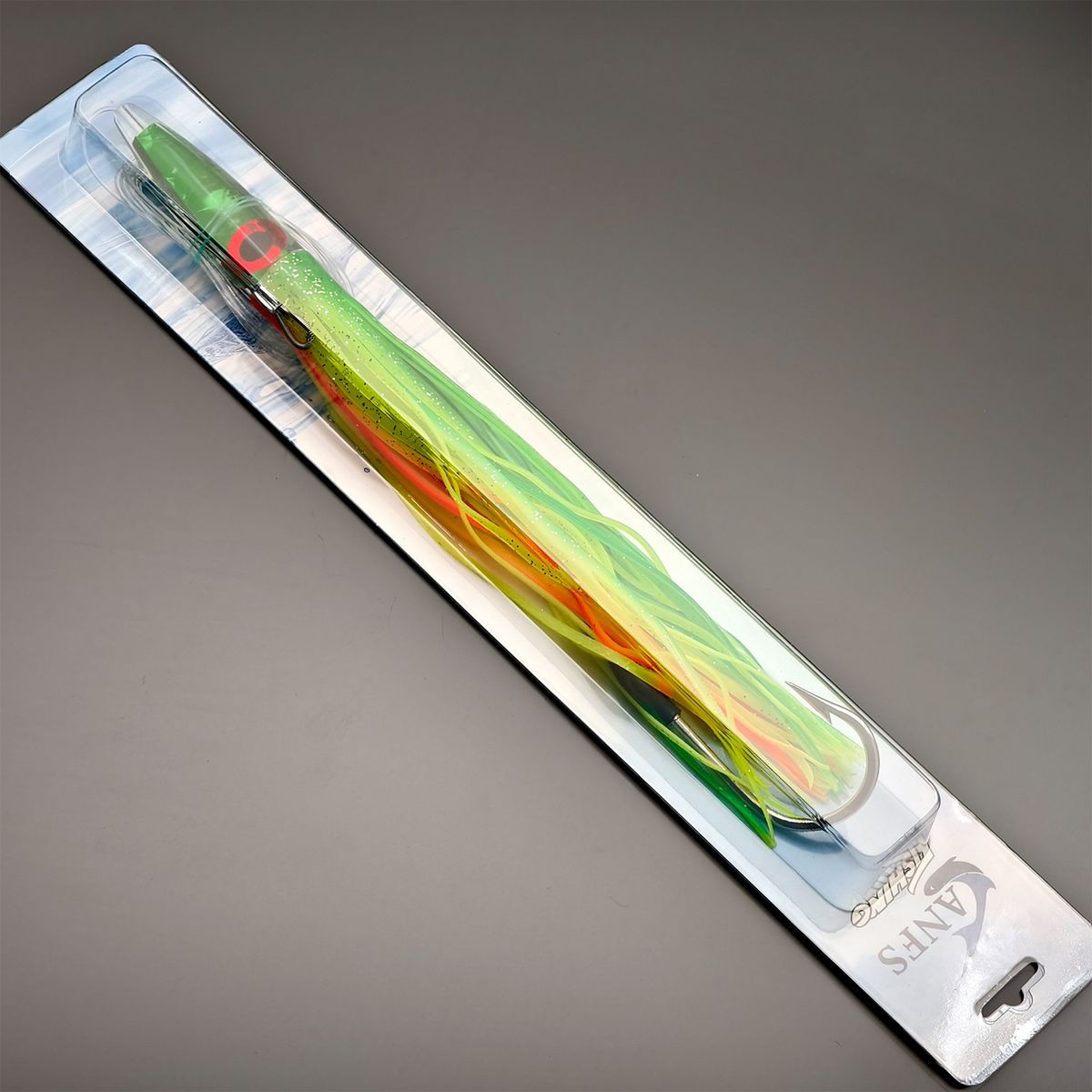 ANFS 11.8" Resin Head Trolling Fishing - 1pc Rigged Ready Big Game Lure For Tuna, Wahoo, Swordfish & Trim Fish_desvips.com