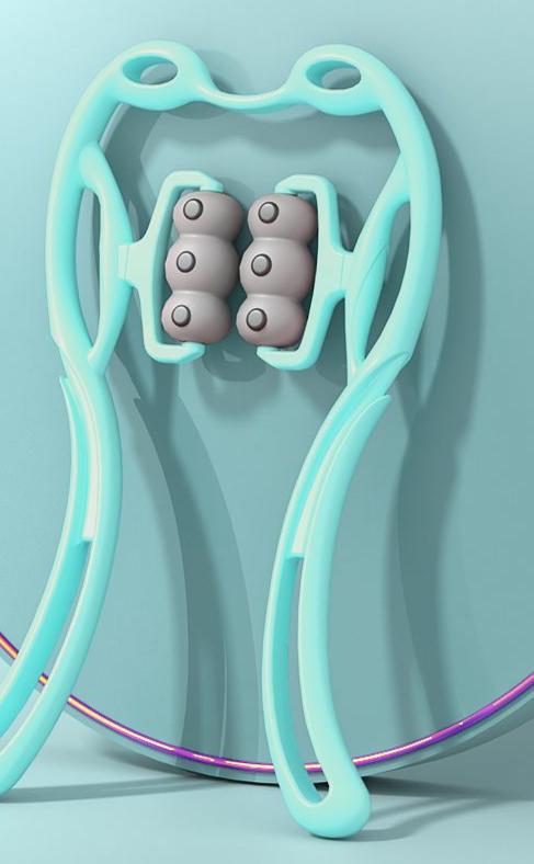 12 Magnets Neck Massage Roller, Manual Cervical Massager For Head, Shoulder & Neck, Multifunctional Home Massage Tool_desvips.com