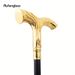 Golden Flowing Lines Luxury Fashion Cosplay Stick Party Cane Elegant Crosier Knob Walking Stick Performance Stage Cane 92cm_desvips.com