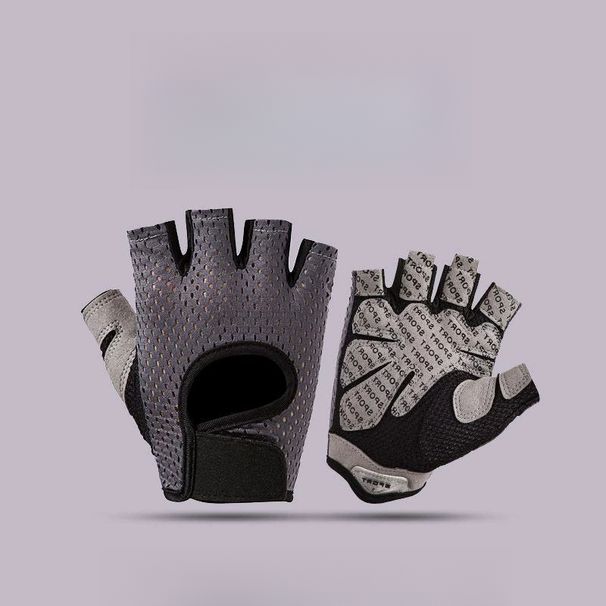 Weightlifting Women Men Fitness Gym Half Finger Breathable Non-slip Gel Pad Bodybuilding Training Dumbbells Gloves_desvips.com