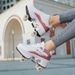 Deformed Four Wheeled Running Shoes That Can Walk And Skate Wheel Shoes New Roller Skates Roller Skates_desvips.com