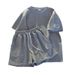 Women's Clothing short sleeves casual sports summer loose two piece suit fashion_desvips.com