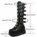 Gothic Platform Knee High Boots Punk Black Sexy Motorcycles 2023 New Halloween Cosplay 2024 Atos Mujer Shoes For Women_desvips.com