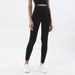 SOISOU Nylon Yoga Gym Leggings Women Girl Fitness Soft Tights High Waist Elastic Breathable No T Line Sports Pants_desvips.com