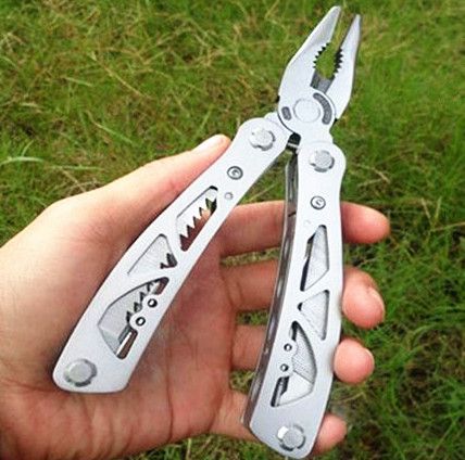 Large Cloth Cover 3013 Stainless Steel Camping Multi-Functional Folding Outdoor Spare Tool Pliers_desvips.com