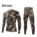 ESDY Outdoor Sports Thermal Underwear Cycling Fleece Camouflage Set Stretch Fitness Clothing For Men Wholesale In Stock_desvips.com
