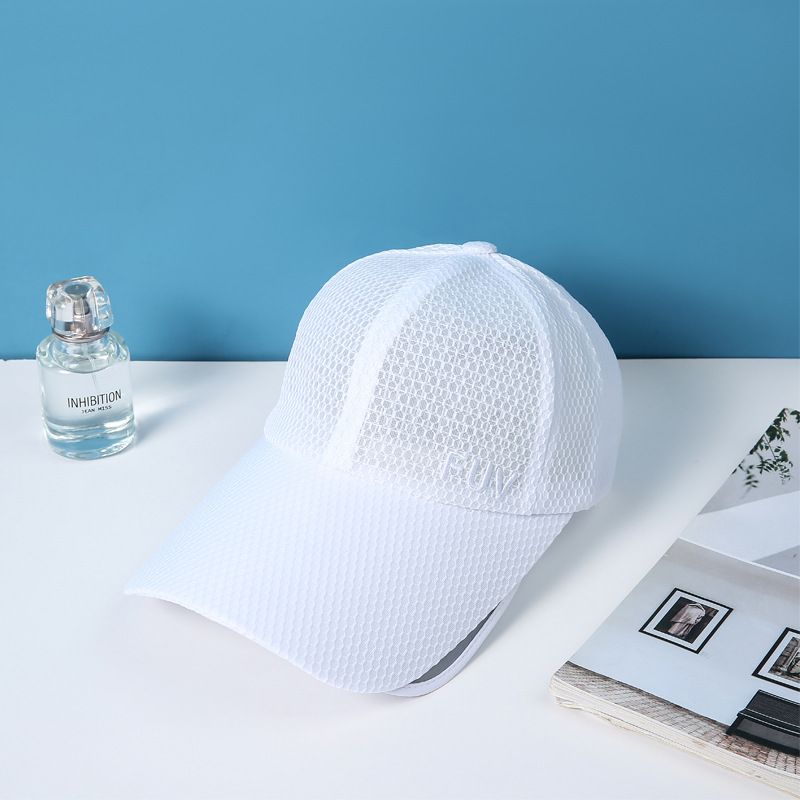 Unisex Extra-Wide Brim Baseball Cap - UPF50+ Certified Full Mesh Sun Hat With Adjustable Drawstring For Outdoor & Daily Use_desvips.com