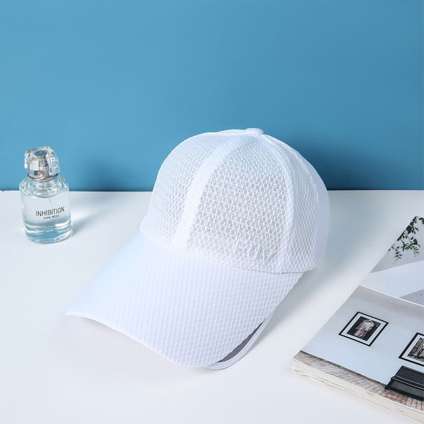 Unisex Extra-Wide Brim Baseball Cap - UPF50+ Certified Full Mesh Sun Hat With Adjustable Drawstring For Outdoor & Daily Use_desvips.com