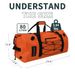 80L Large Waterproof Dry Bag With Roll-Top Closure, Heavy Duty Fishing Duffel Bag Featuring Durable Straps And Handles For Kayaking, Paddle Boarding,_desvips.com