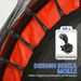 Trampolino Elastico Per Bambini Ø1.6x1.9 M Con Rete Di Sicurezza E Pali Imbottiti, Età 3-10 Anni, Rosso_desvips.com