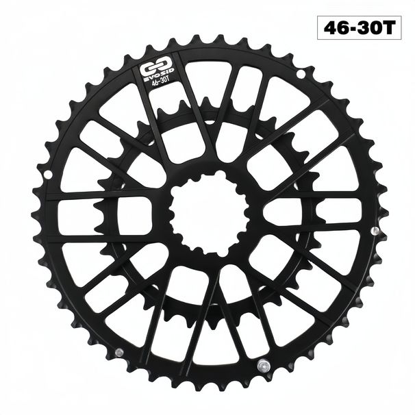 EVOSID Road 48-32T/46-30T GXP Gravel Bike Integrated Double Chainring_desvips.com