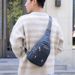 001 Single Shoulder Waterproof Oxford Cloth Chest Trendy Brand Sports Casual Small Crossbody Backpack Men's Bag_desvips.com