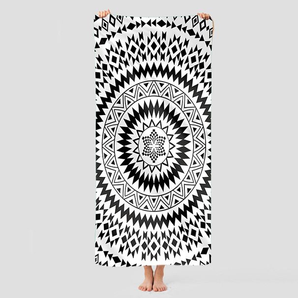 Swimming Towels Sunflower Hot Sale Microfiber Beach Towel Double Sided Velvet Absorbent Quick Drying Bath Towel Beach Swimming Sports Fitness_desvips.com