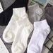 White Socks Men's Short Socks Solid Color Low Top Boat Socks Spring And Summer Deodorant Antibacterial Boys Sports Socks_desvips.com